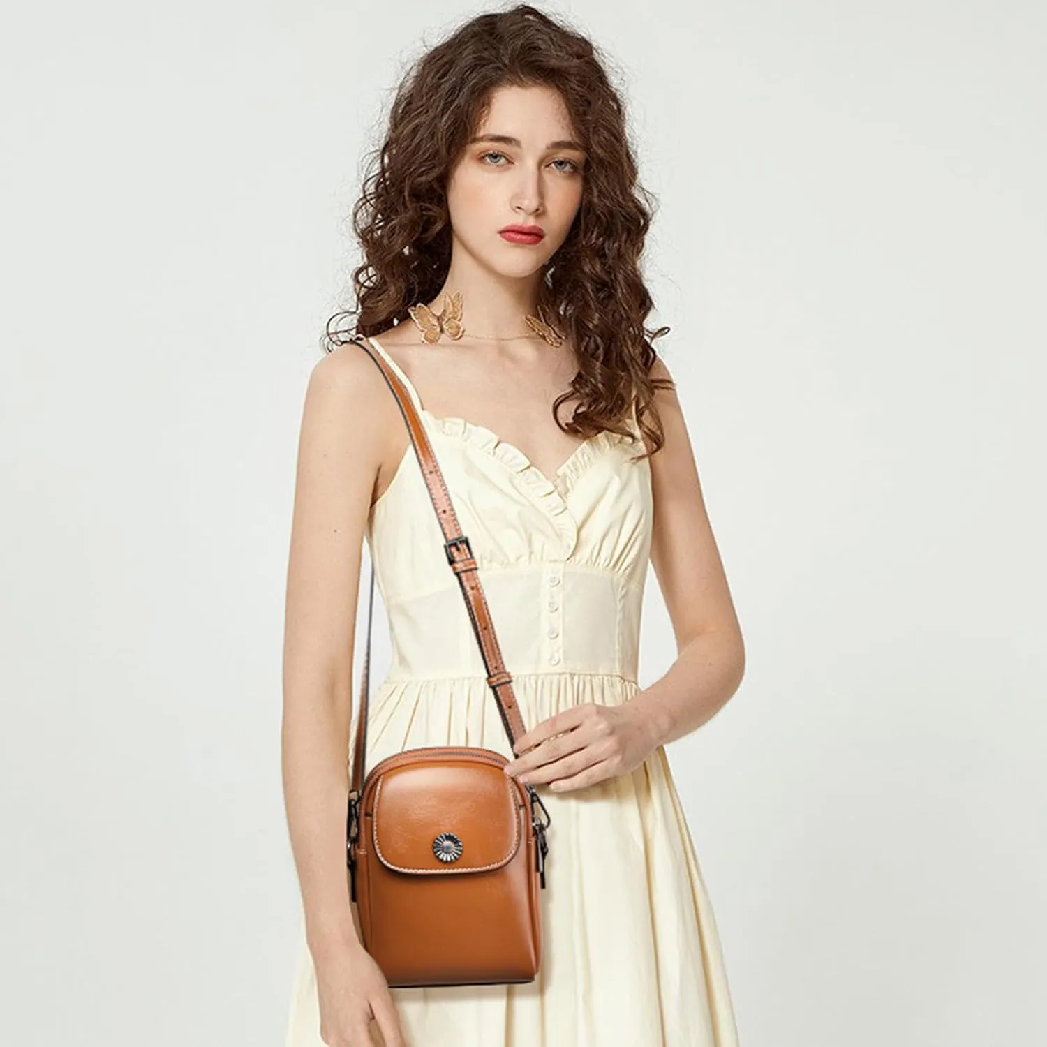 SENDEFN Cell Phone Purses for Women Small Crossbody Bag Shoulder Handbag with Adjustable Strap