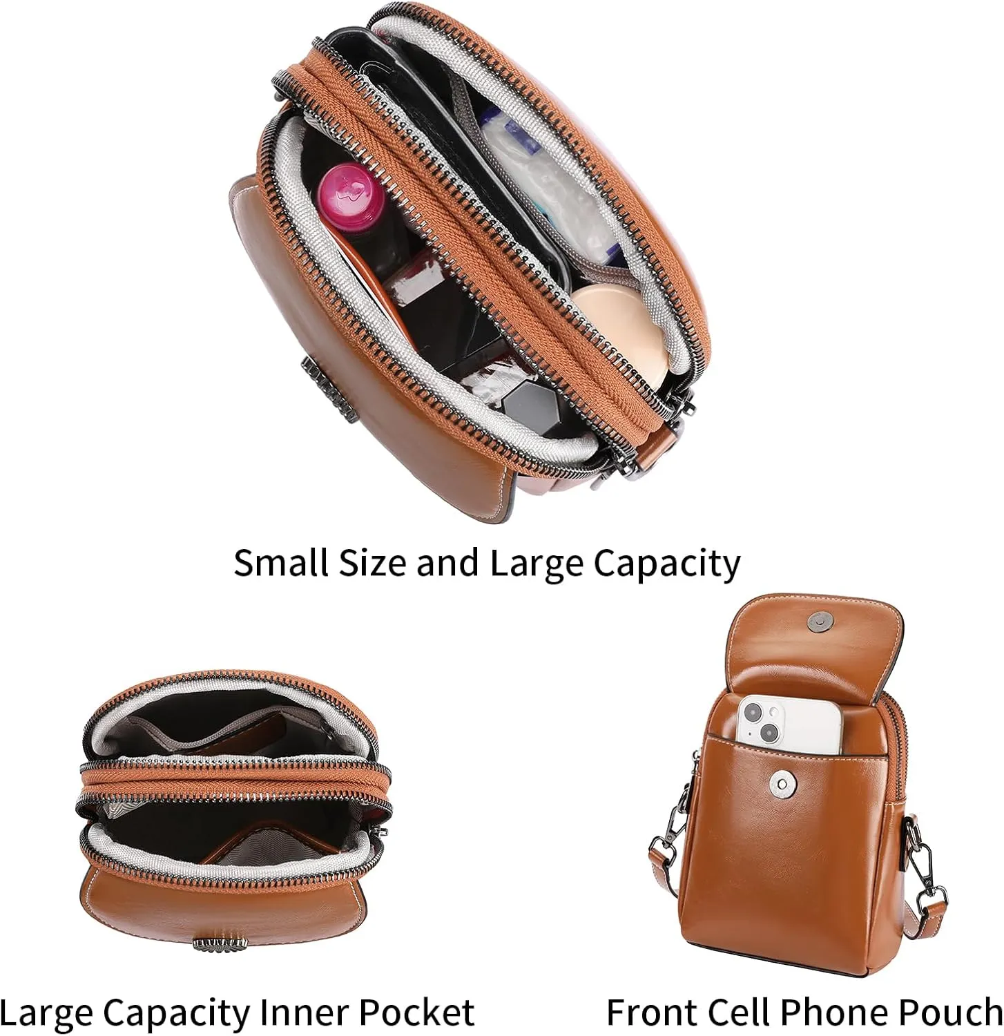 SENDEFN Cell Phone Purses for Women Small Crossbody Bag Shoulder Handbag with Adjustable Strap