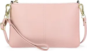 SENDEFN Leather Wristlet Clutch Small Women Crossbody Shoulder Bag Wallet Purses RIFD Card Slots