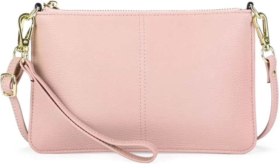SENDEFN Leather Wristlet Clutch Small Women Crossbody Shoulder Bag Wallet Purses RIFD Card Slots