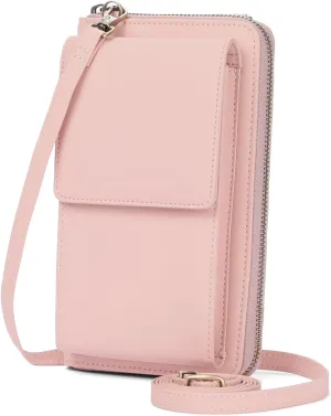 SENDEFN Small Crossbody Cell Phone Purse for Women Leather Cellphone Bags Wallet Purses with Multi Card Slots