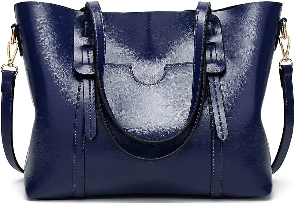 Shoulder Bags Shoulder Bags for Women Handbags Women Bags PU Leather Casual Tote Women Bag(Blue)