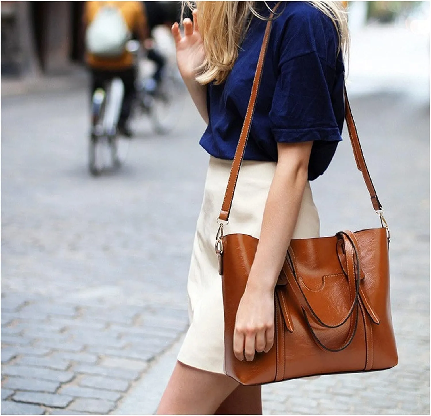 Shoulder Bags Shoulder Bags for Women Handbags Women Bags PU Leather Casual Tote Women Bag(Blue)