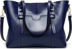 Shoulder Bags Shoulder Bags for Women Handbags Women Bags PU Leather Casual Tote Women Bag(Blue)