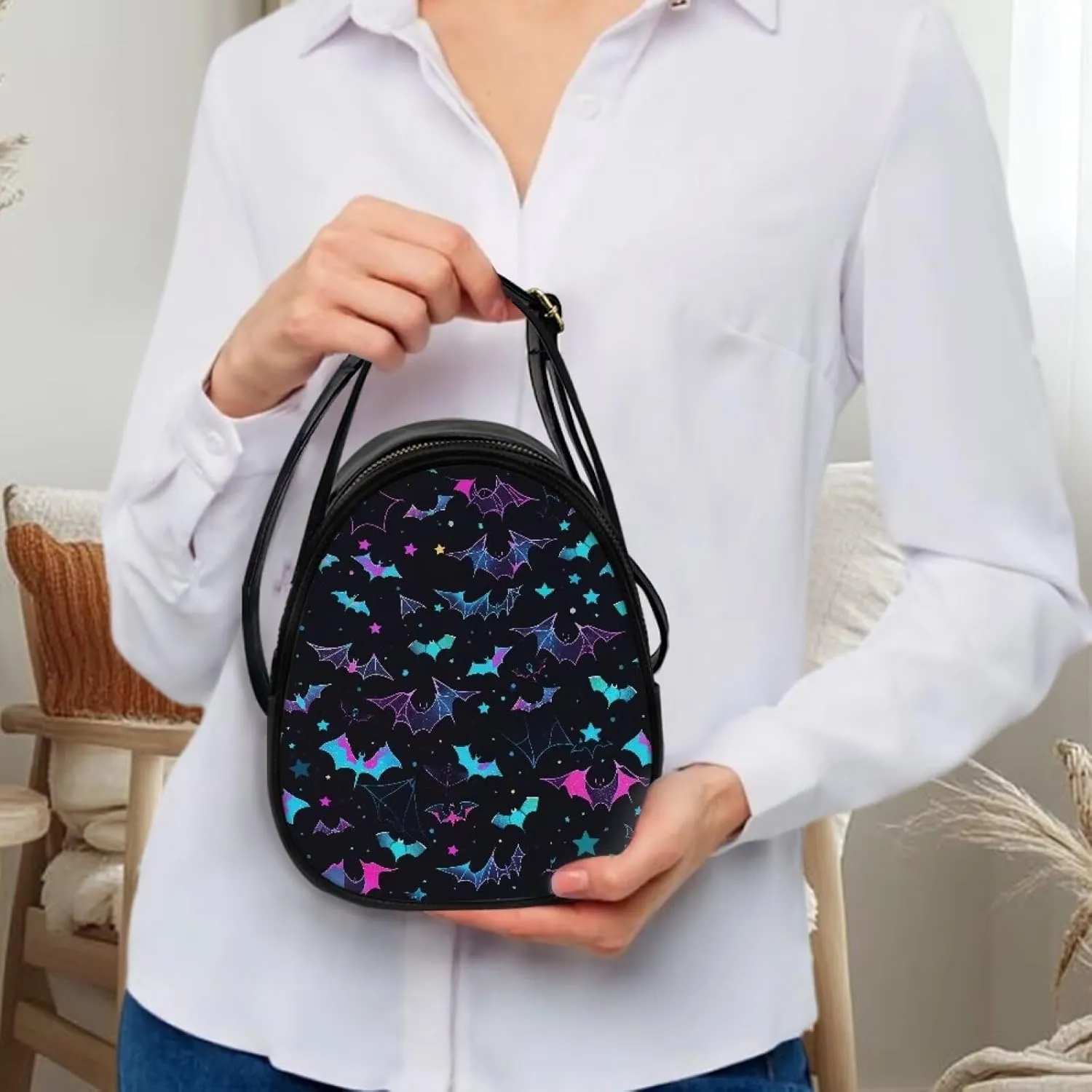 Shoulder Tote Bag for Women Work Double Layer Crossbody Sling Bags for Women Small with Zipper Closure