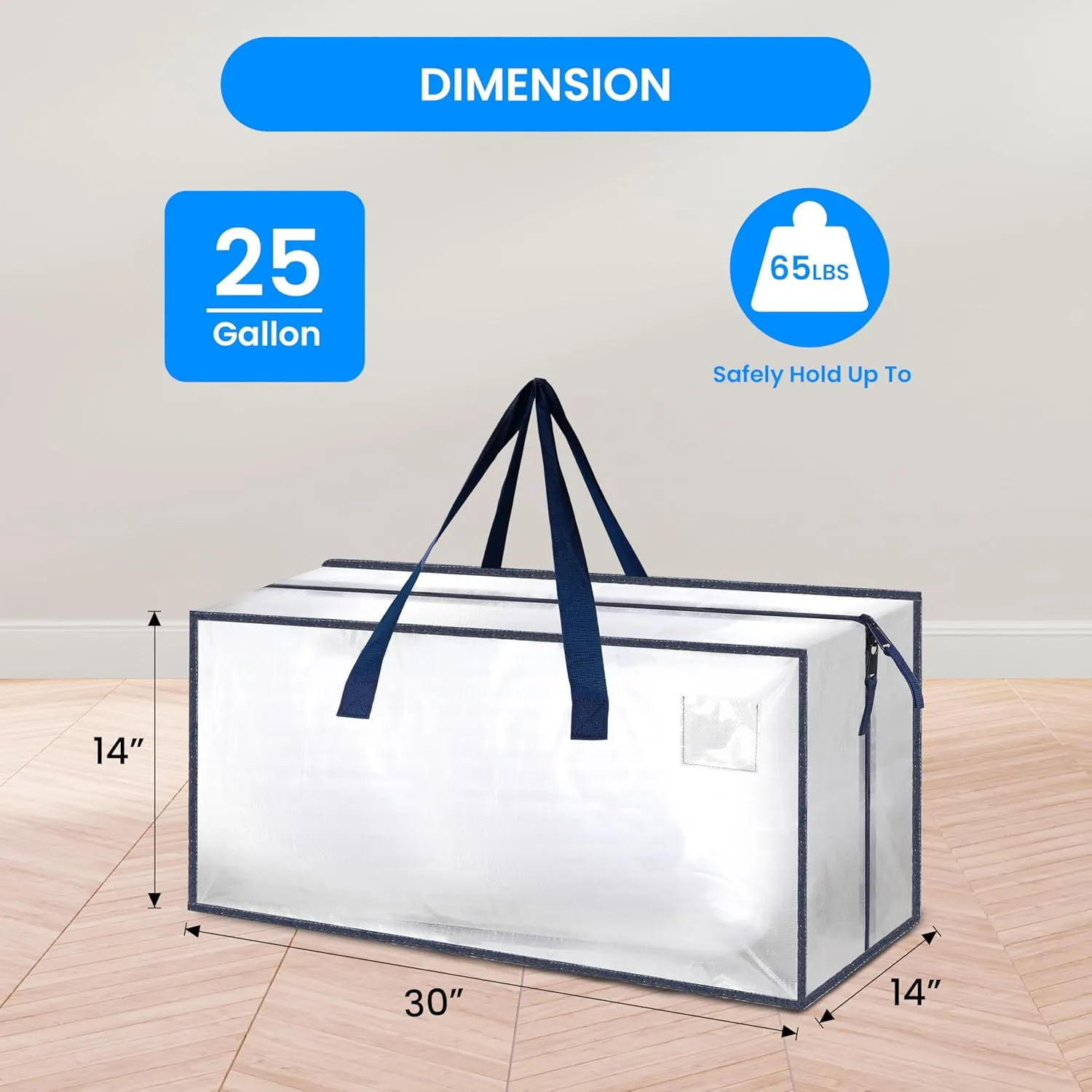 Simple Deluxe Moving Bags, White