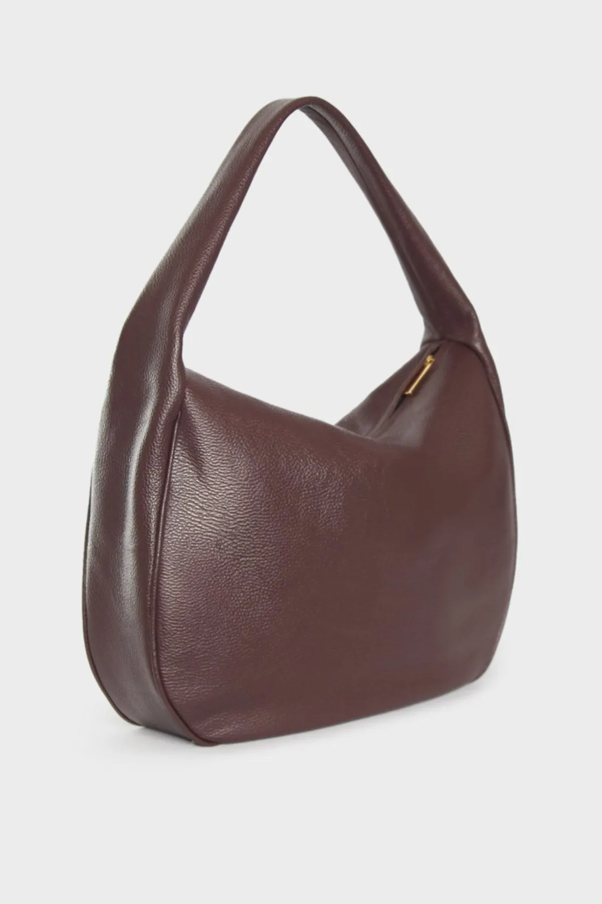 Slimline Halo Shoulder Bag in Grain Burgundy