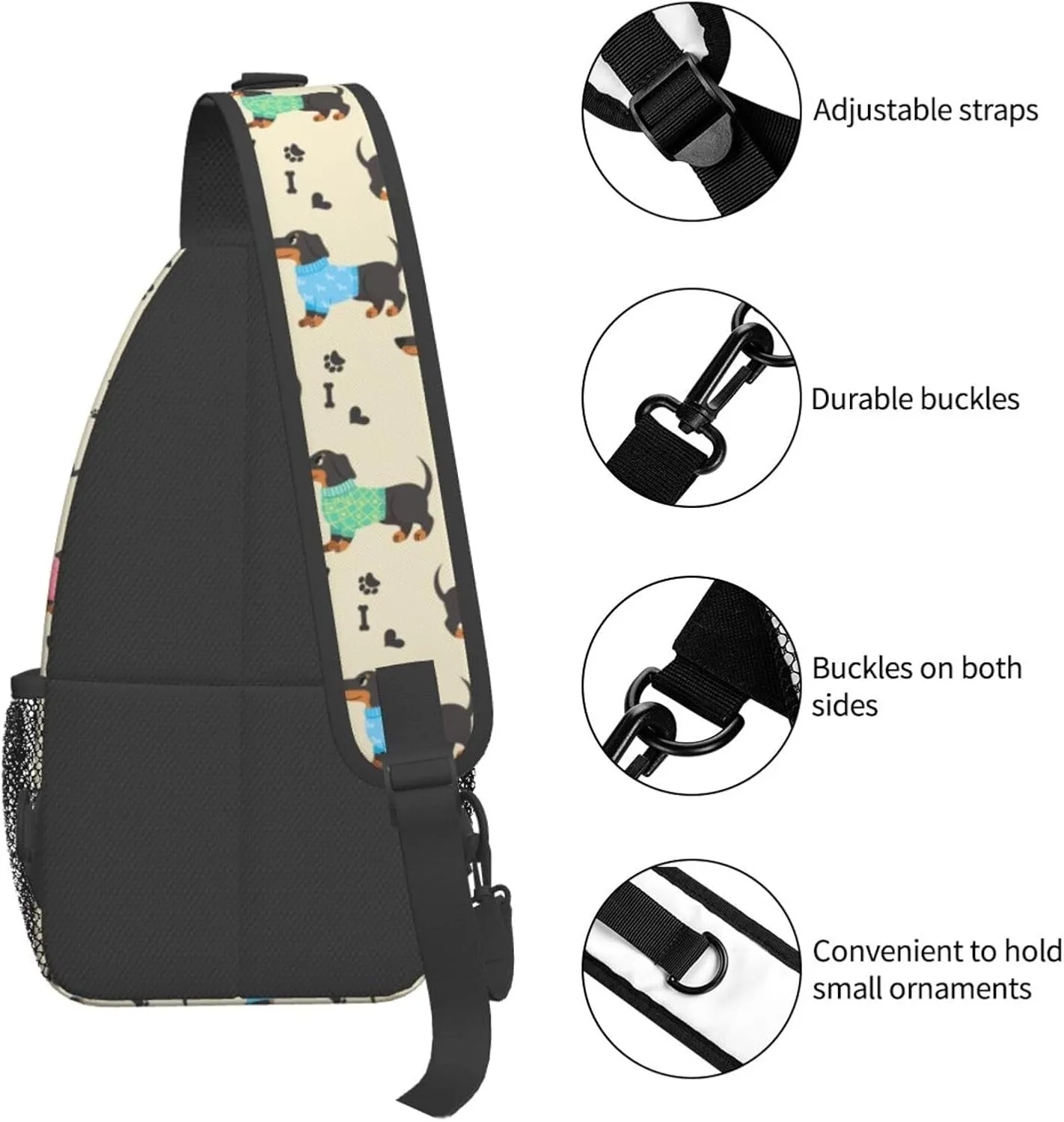 Sling Bag Crossbody Backpack Hiking Travel Daypack Chest Bag Lightweight Shoulder Bag For Women Men