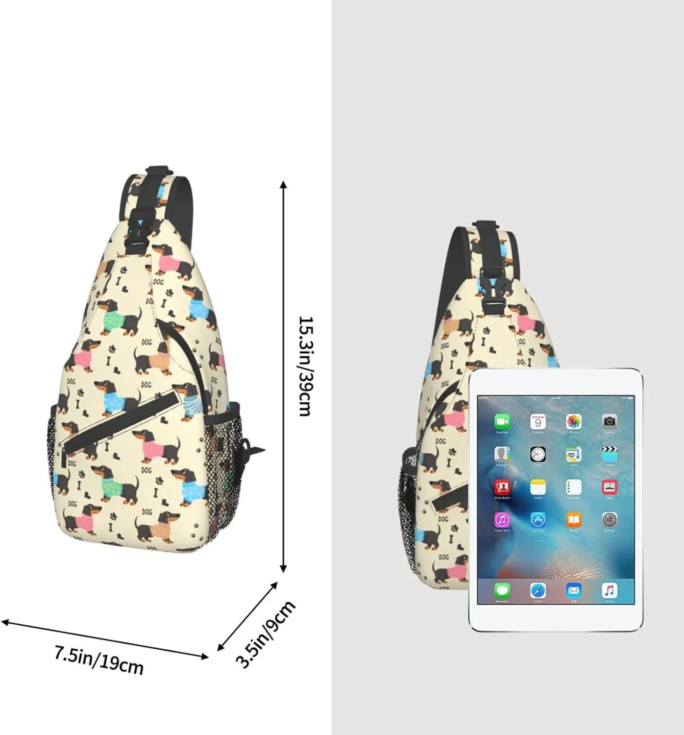 Sling Bag Crossbody Backpack Hiking Travel Daypack Chest Bag Lightweight Shoulder Bag For Women Men