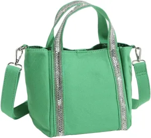 Small Canvas Tote Bag for Women Fashion Crossbody Shoulder Bag Handbags Casual Purses Satchel for Work Travel