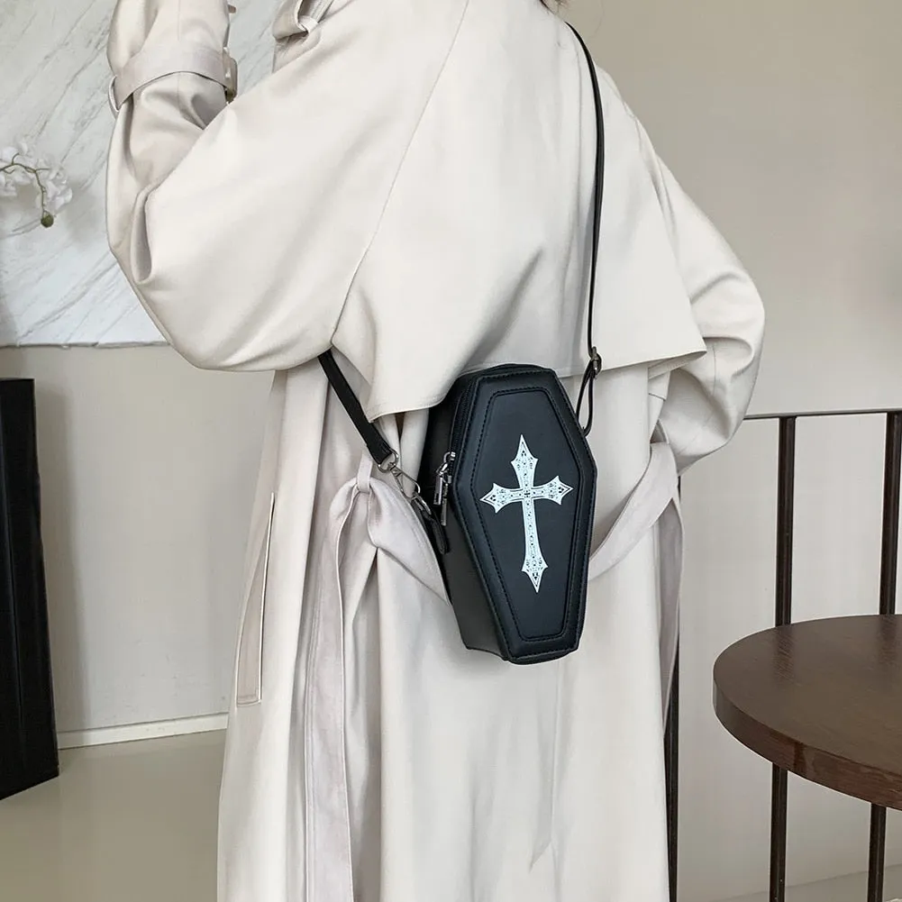 Small Coffin Shaped Purse/Crossbody Halloween Purse
