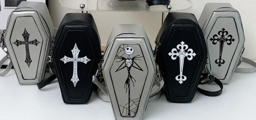 Small Coffin Shaped Purse/Crossbody Halloween Purse