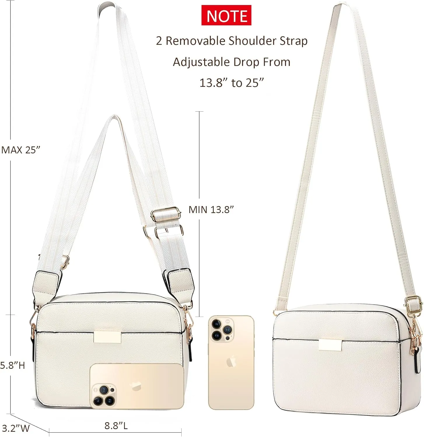 Small Crossbody Bags for Women Vegan Leather Purses Women's Shoulder Handbags Wallet Satchel Cross Body Purse
