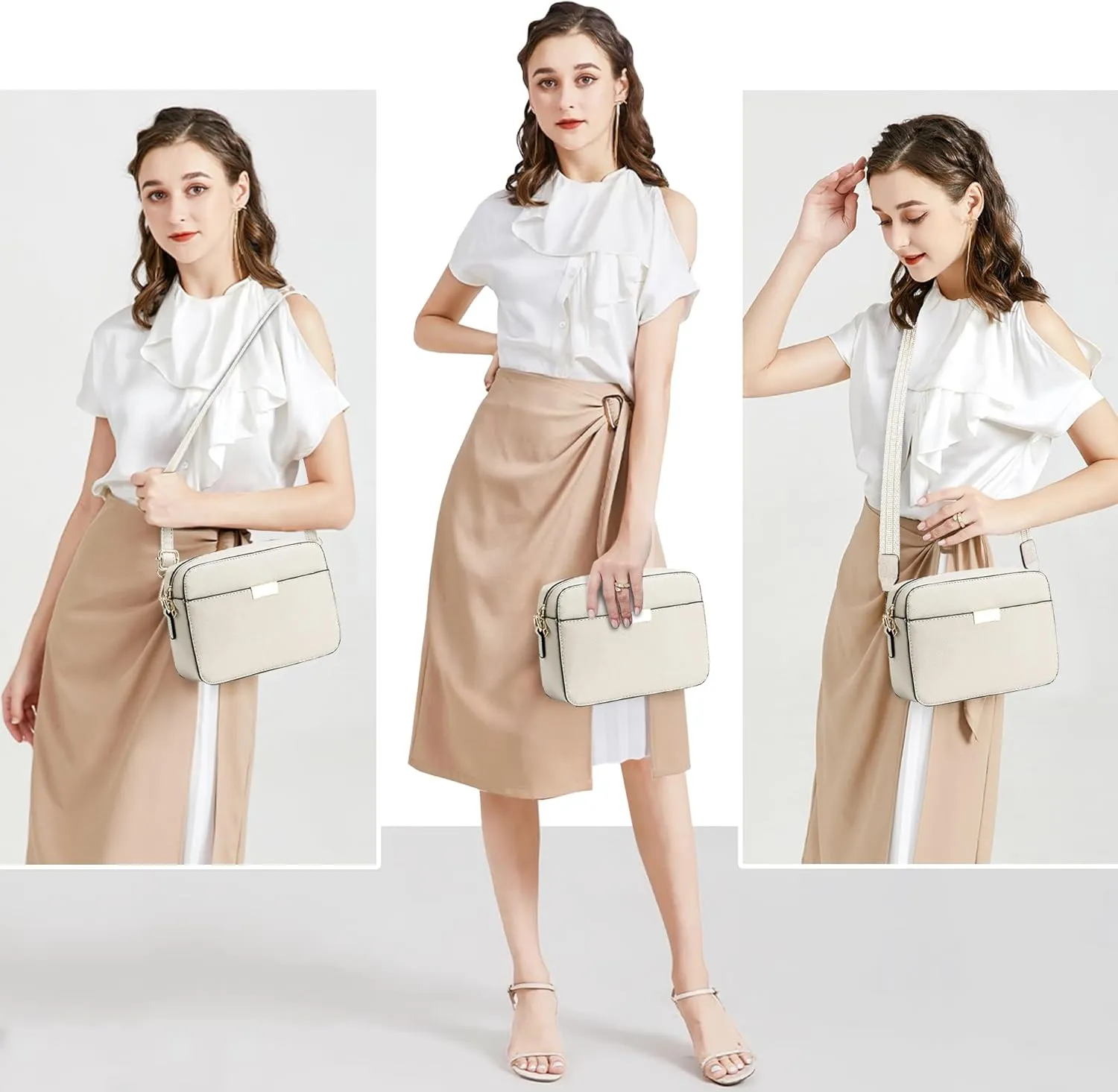 Small Crossbody Bags for Women Vegan Leather Purses Women's Shoulder Handbags Wallet Satchel Cross Body Purse