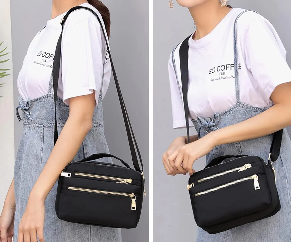 Small Crossbody Purses for Women Multi Pocket Casual Crossbody Bag Cellphone Wallet Purse Shoulder Bag