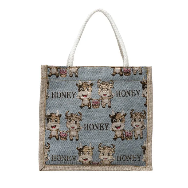 Small Happycow Canvas Totes