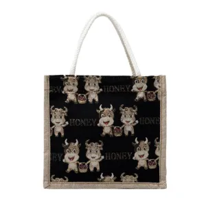 Small Happycow Canvas Totes