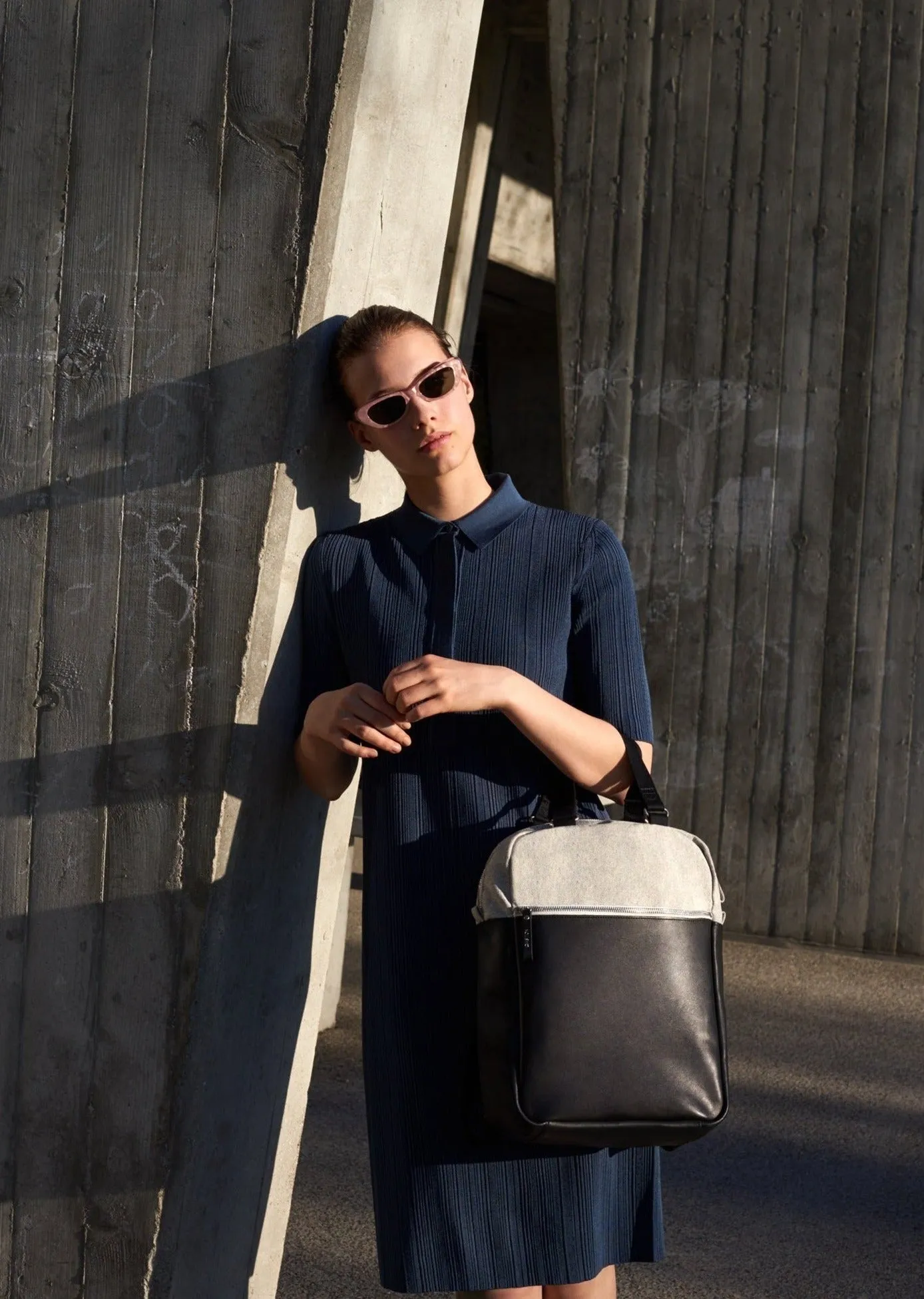 Small Pack – Raw Blend Leather Canvas