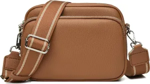 Small Shoulder Bags for Women Trendy Multi Pockets Cross Body Handbag Satchel Camera Bag Purse with Adjustable Strap