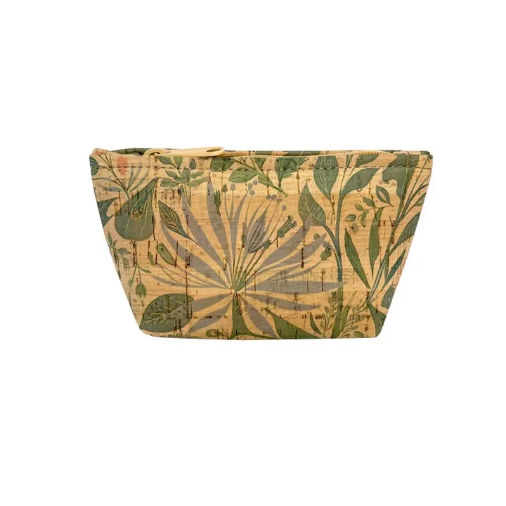 Small Zipper Pouch | Cork | with Colorful Zipper Options