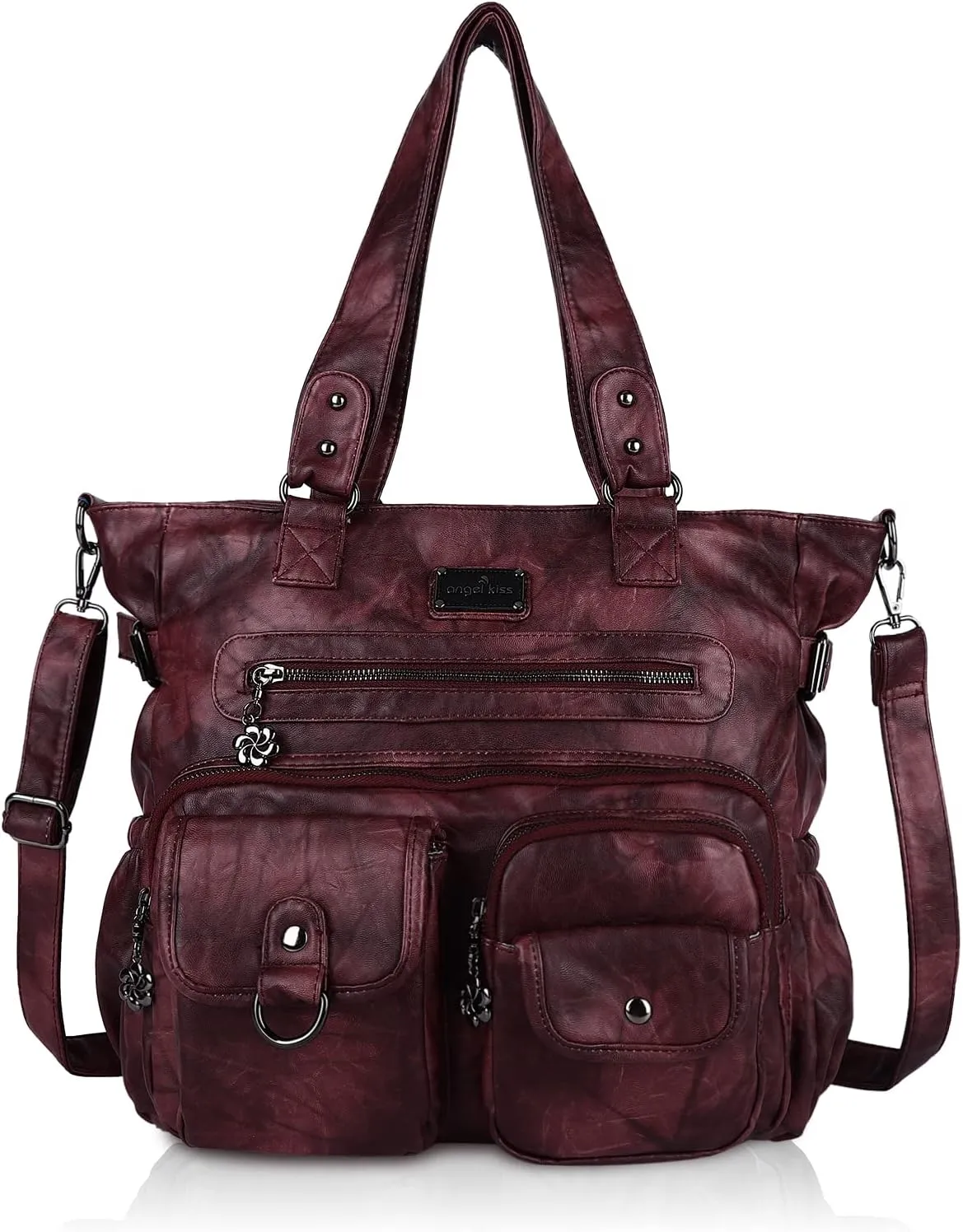 Soft PU Leather Shoulder Handbag