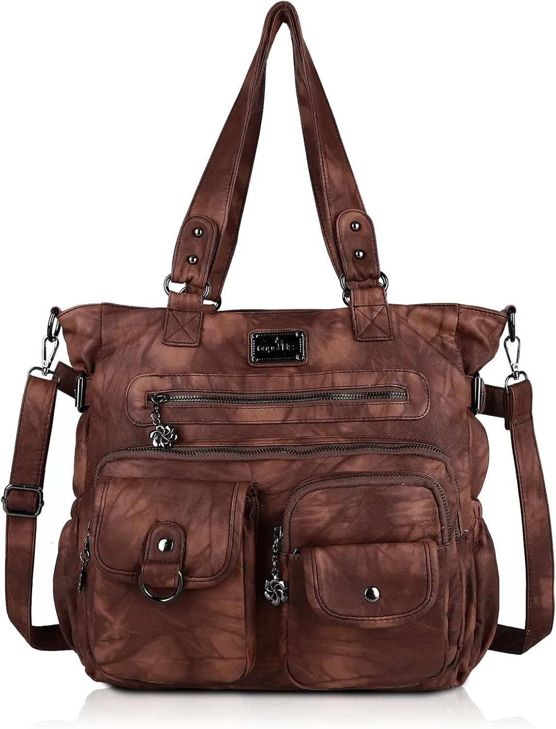 Soft PU Leather Shoulder Handbag