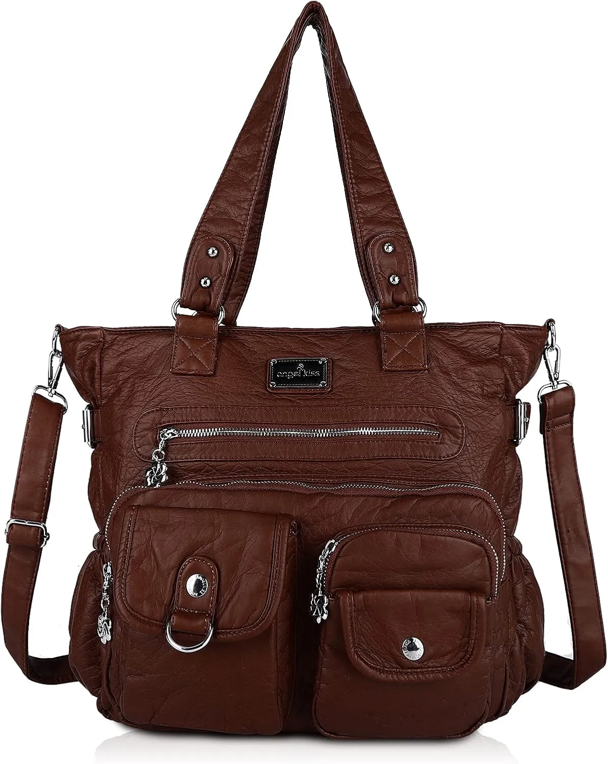 Soft PU Leather Shoulder Handbag