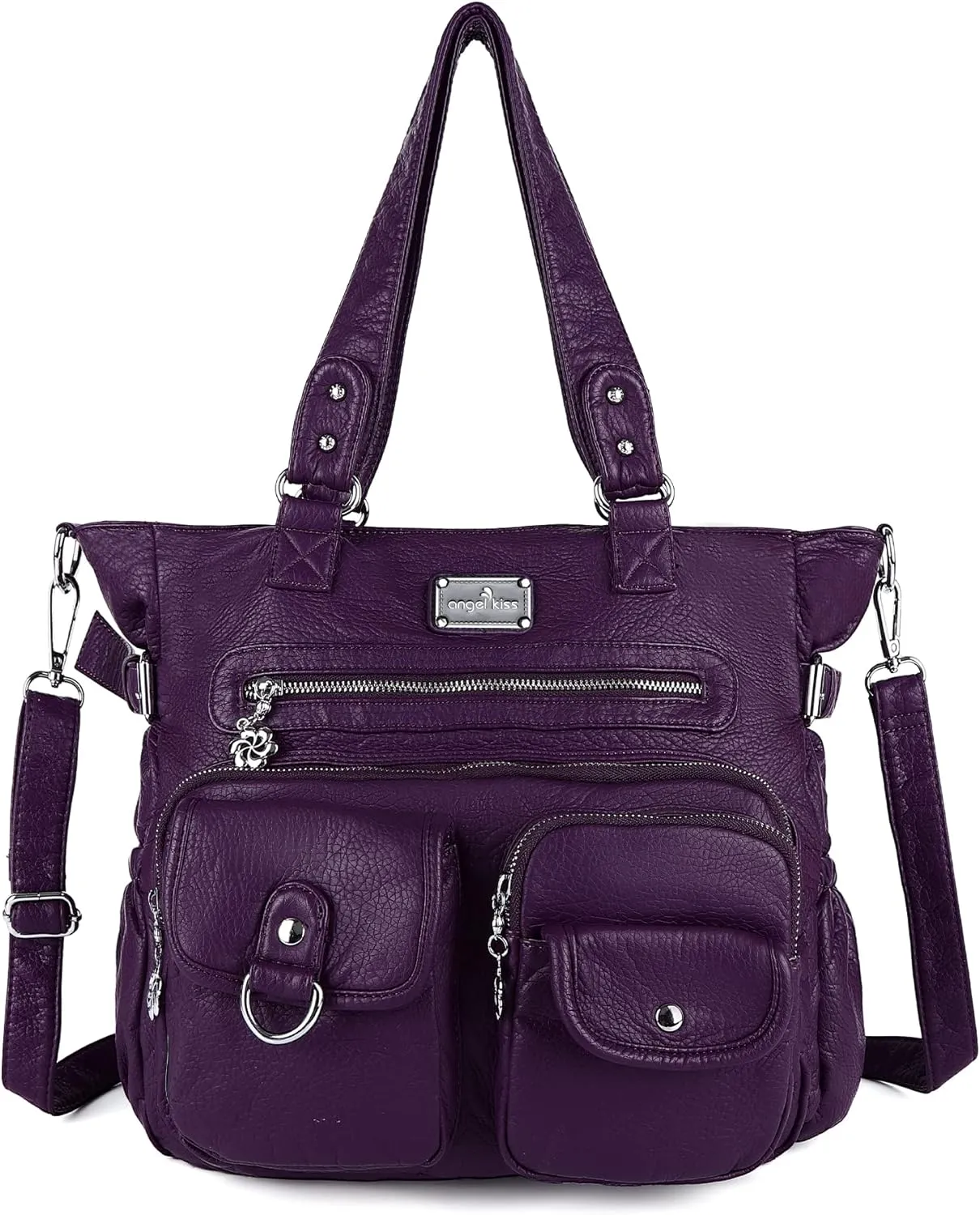 Soft PU Leather Shoulder Handbag