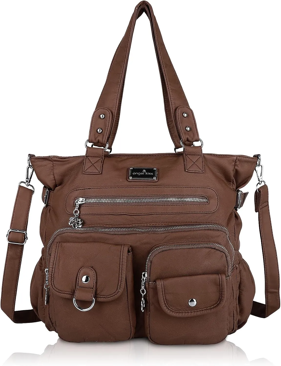 Soft PU Leather Shoulder Handbag