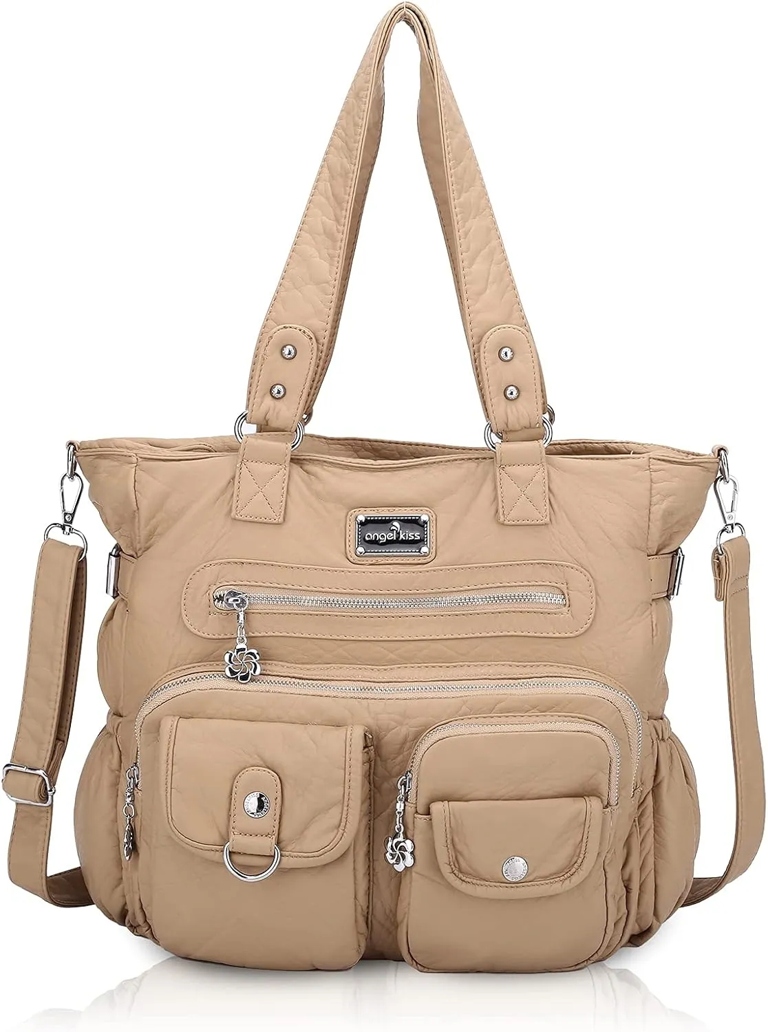 Soft PU Leather Shoulder Handbag