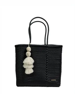 Solid Black Playera Tote