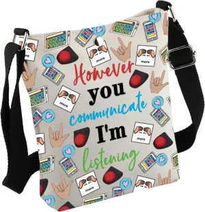 Speech Therapy Gift SLP Gift Speech Language Pathologist Crossbody Bag OT Gift For Female