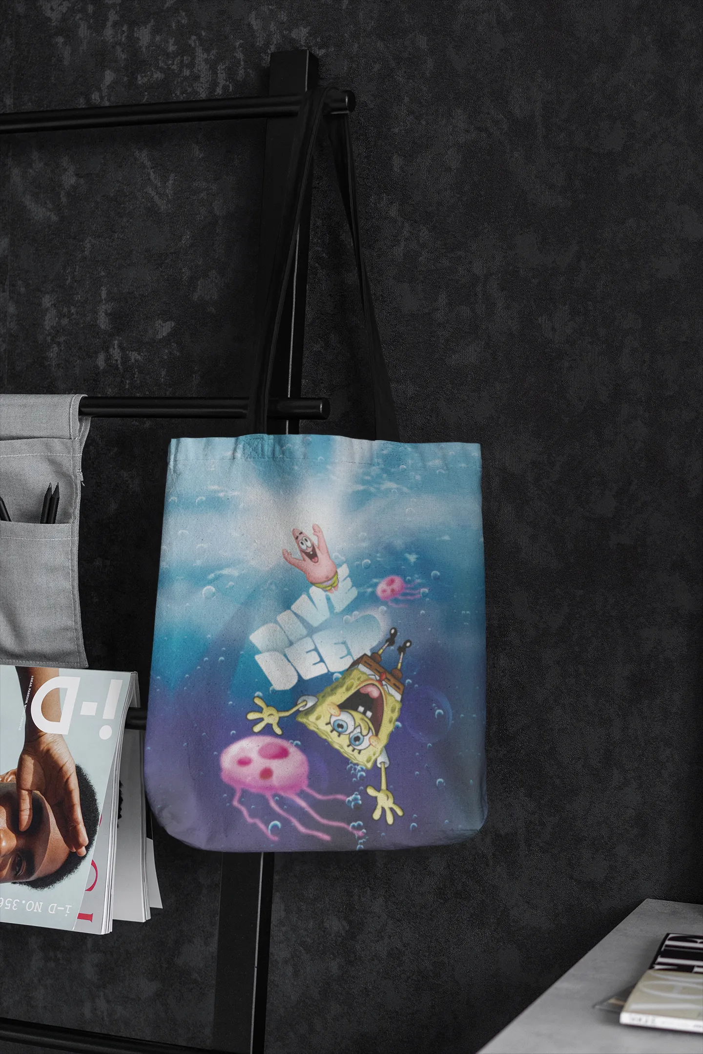 Spongebob Dive Deep Tote Bag