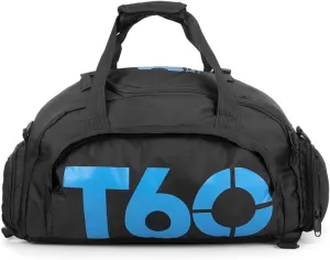 Sports Duffels Backpacks Gym Bags Waterproof - Travel Duffel Bag with Shoes Compartment for Men and Women, Fitness, Yoga (Blue)
