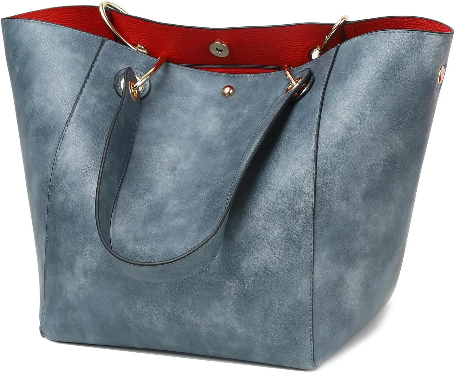 sqlp Large Work Tote Bag for Women Designer Purses and Handbags Big Bucket bags Ladies Travel Crossbody Purse Fuchsia