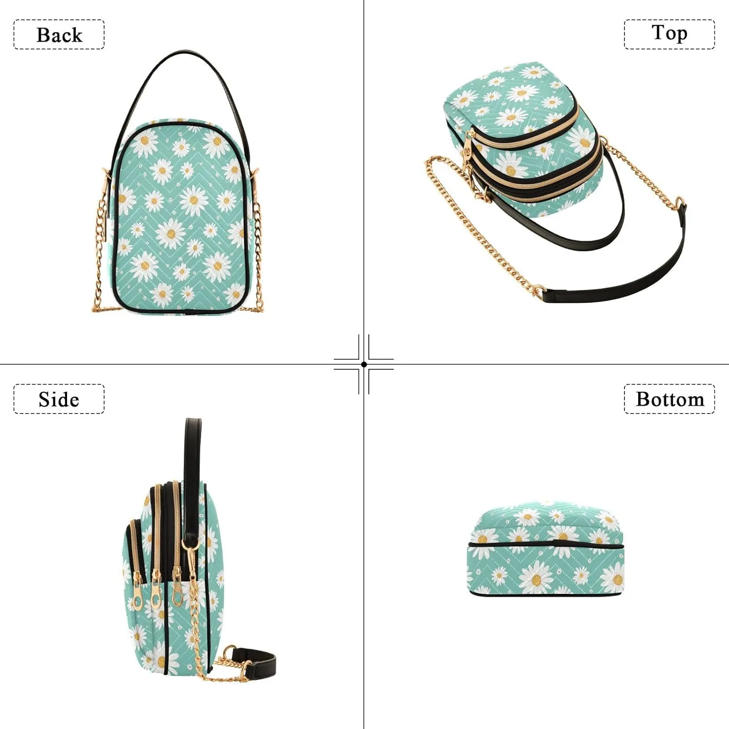 Stars and Moon Small Crossbody Bags for Women Detachable Strap Purses Travel Handbags 20850782