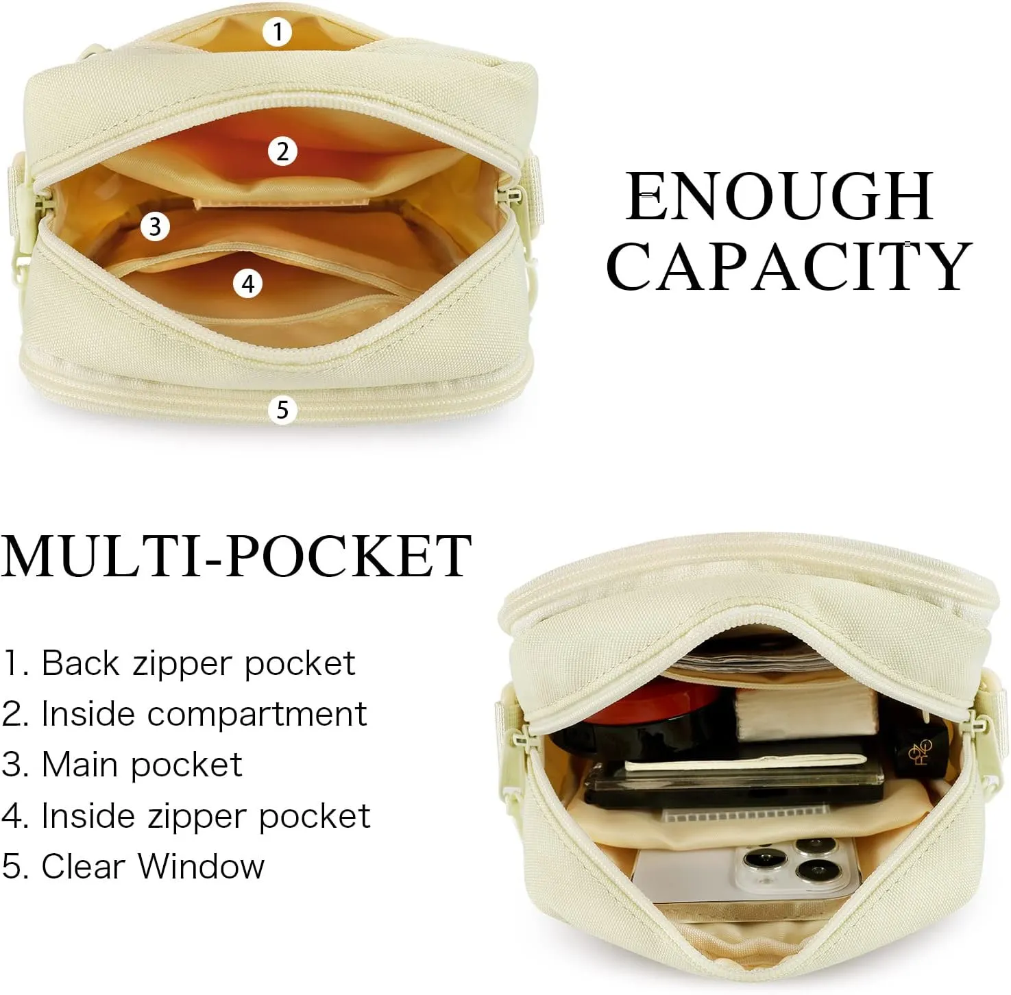 STEAMEDBUN Ita Bag Crossbody Small Pin Display Bag with Insert