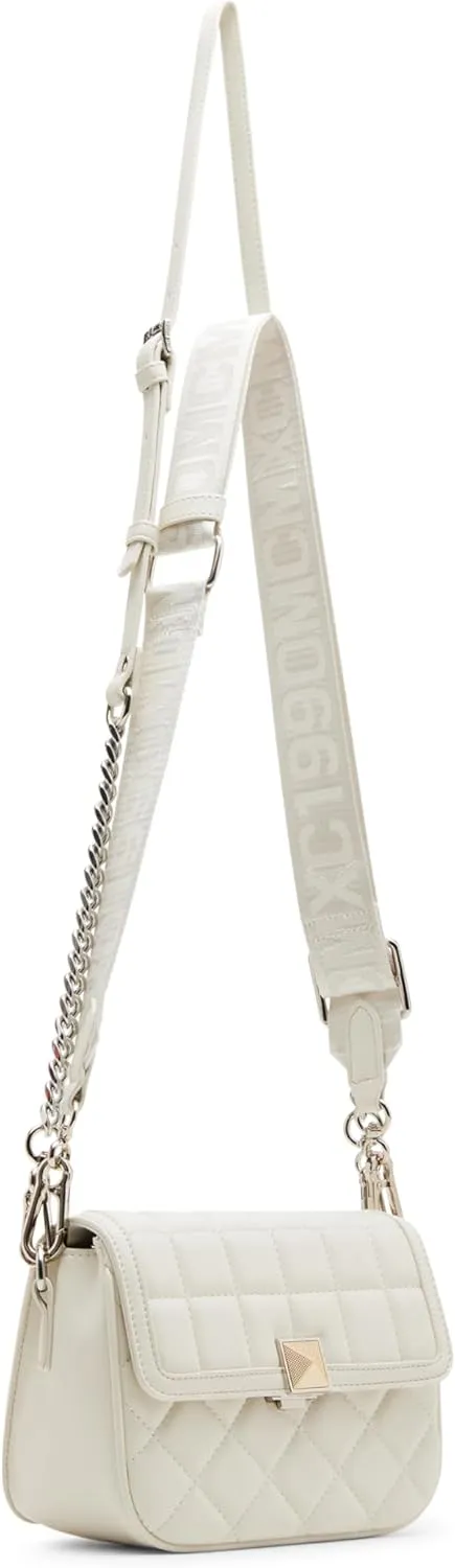 Steve Madden Carla Mixed Quilt Flap Crossbody