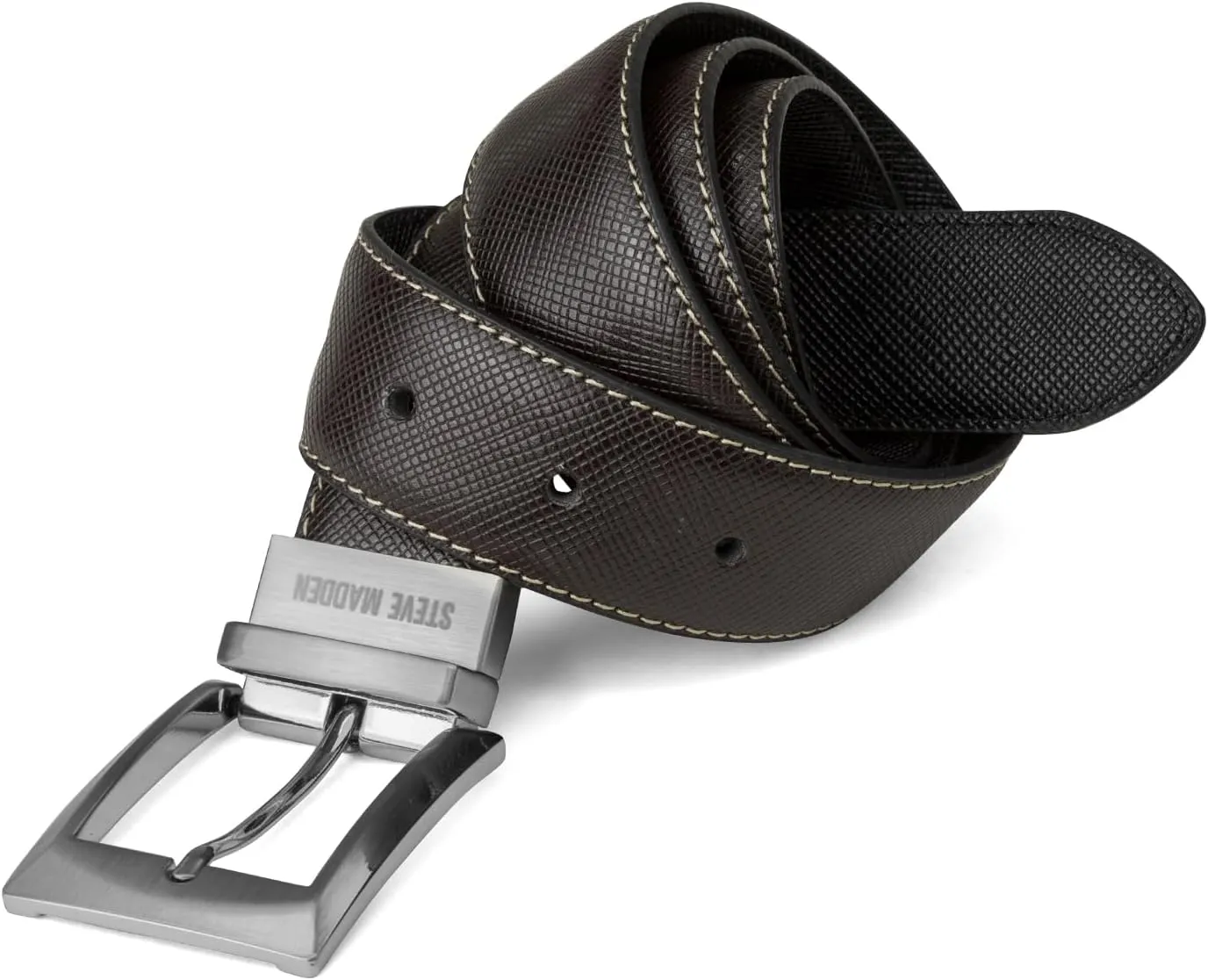 Steve Madden Men's Dress Casual Every Day Leather Belt