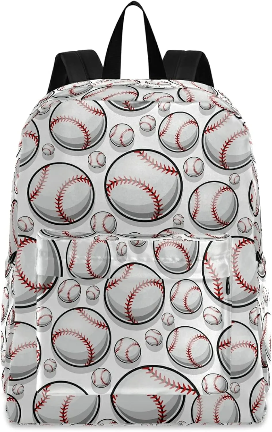 Stylish Baseball Pattern Sport Casual Polyester Computer Backpack Large Daypack for Business Sport Travel School Bookbags