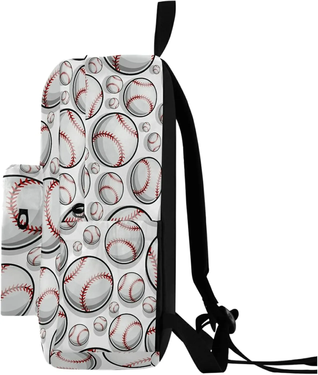 Stylish Baseball Pattern Sport Casual Polyester Computer Backpack Large Daypack for Business Sport Travel School Bookbags