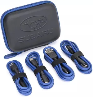 Subaru USB Charging Cable Set of 4 H671SFN000 Genuine Forester Outback Crosstrek Ascent Impreza Solterra Legacy BRZ WRX Sti