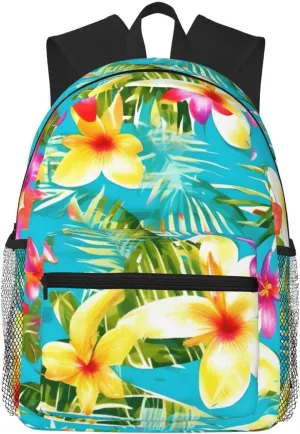 summer style hawaiian print Lightweight and comfortable backpack Casual Laptop Backpack for Travel Hiking