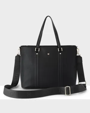 Tara Laptop Tote Work Bag   Monogram Bag Strap
