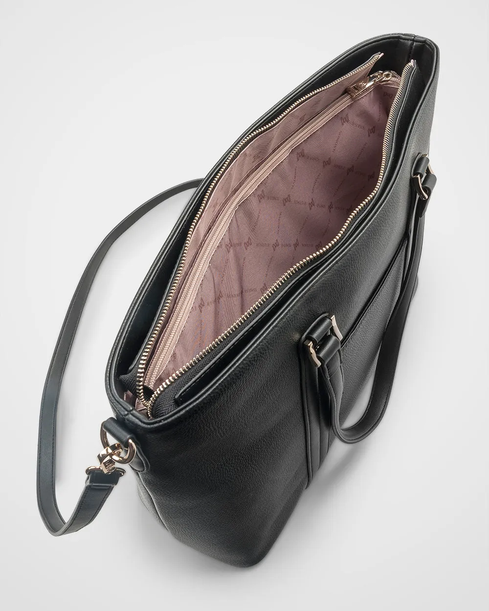 Tara Laptop Tote Work Bag   Monogram Bag Strap