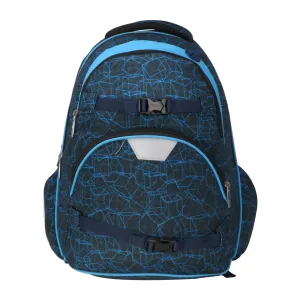 Teen Backpack – Future Grey & Blue | Trendy, Spacious & Durable Bag for School & Travel