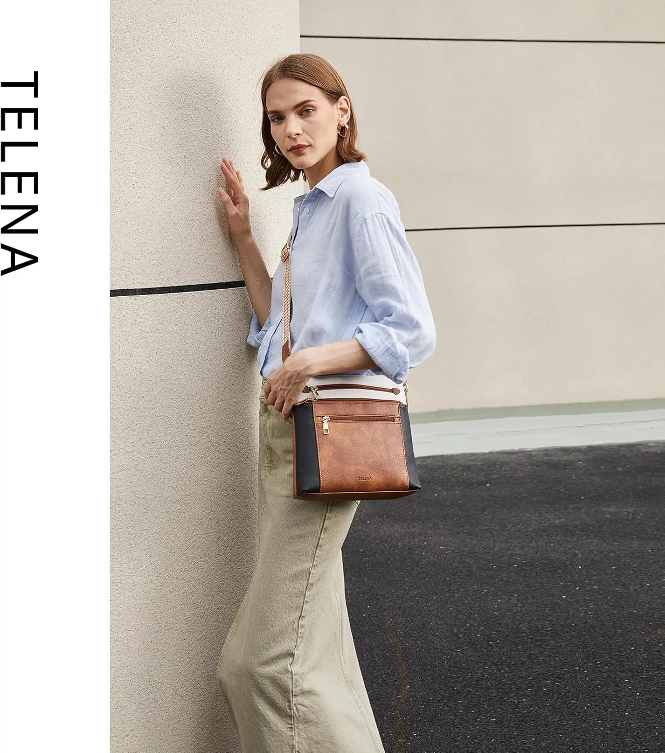 Telena Crossbody Bags for Women Faux Leather Cross body Purses With Adjustable Strap