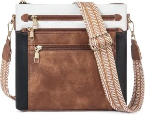 Telena Crossbody Bags for Women Faux Leather Cross body Purses With Adjustable Strap