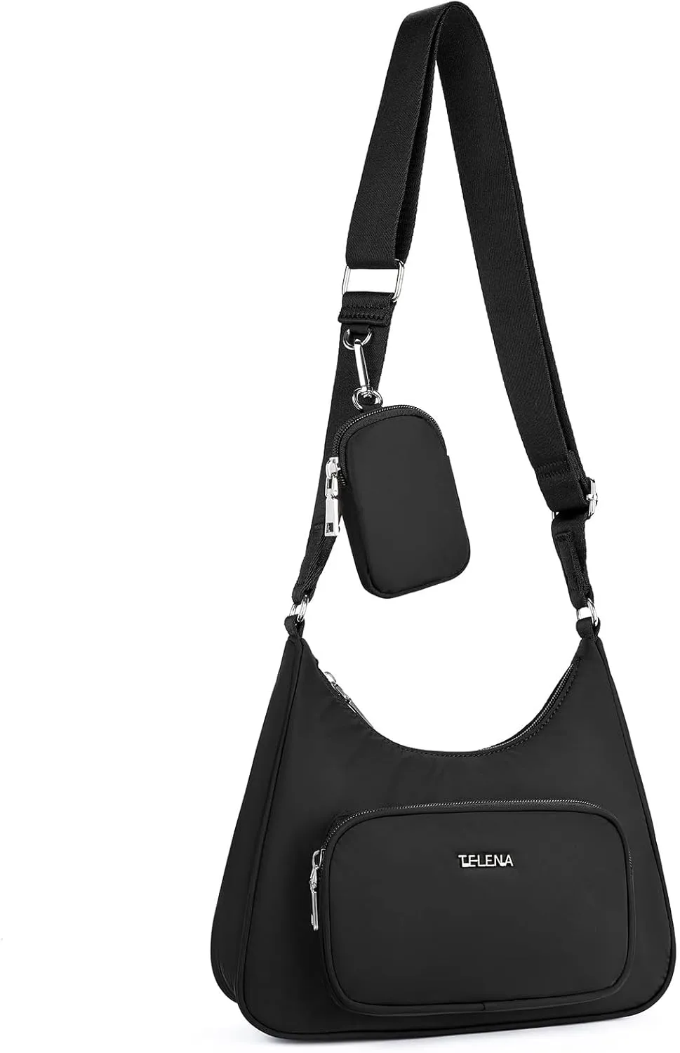 Telena Travel Crossbody Purses for Women with Detachable Coin Purse, Small Crossbody Bags for Women Hiking
