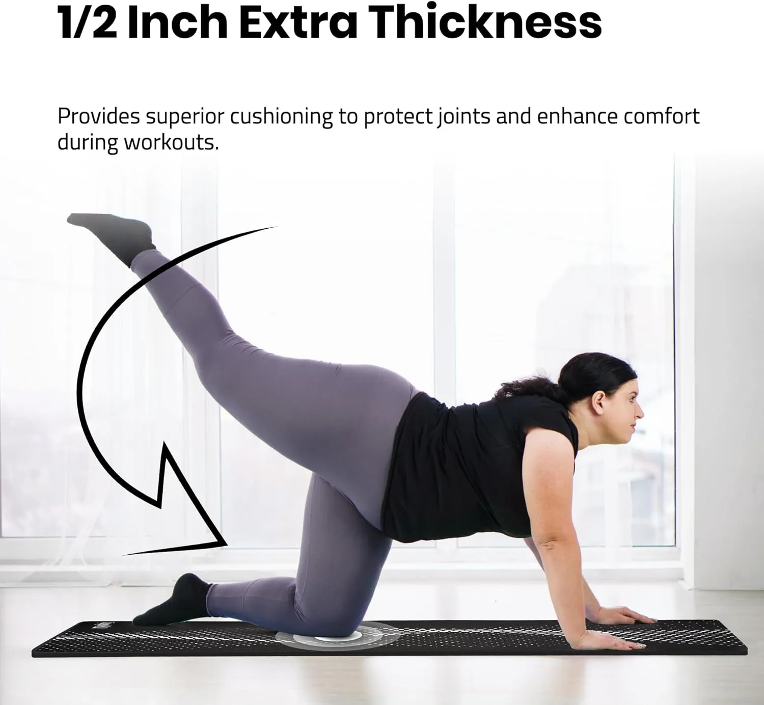Thick Yoga Mat w/Carrying Strap (72“L x 30"W) for Men & Women - Non Slip Extra Wide and Long Fitness & Exercise Mat for Home Gym Workout, Floor, Pilates, and Stretching